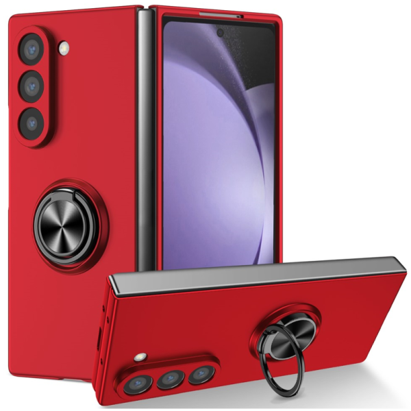 „Fashion“ Kickstand kõva plastümbris - punane (Galaxy Fold7)