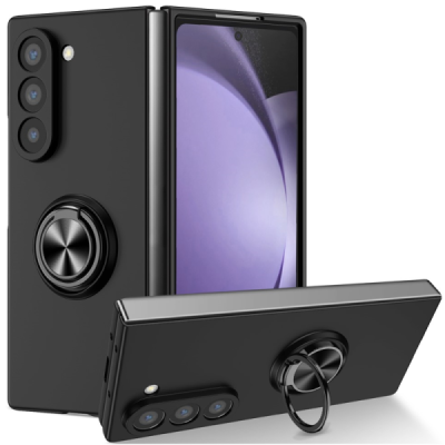 Samsung Galaxy Fold7 "Fashion" kõva plastümbris, must jala jalaga - tagakülg | Priedai.lt
