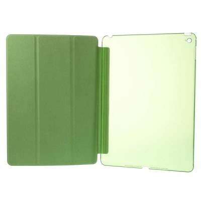 Apple iPad Air 2 plonas atverčiamas žalias odinis dėklas / Priedai.lt