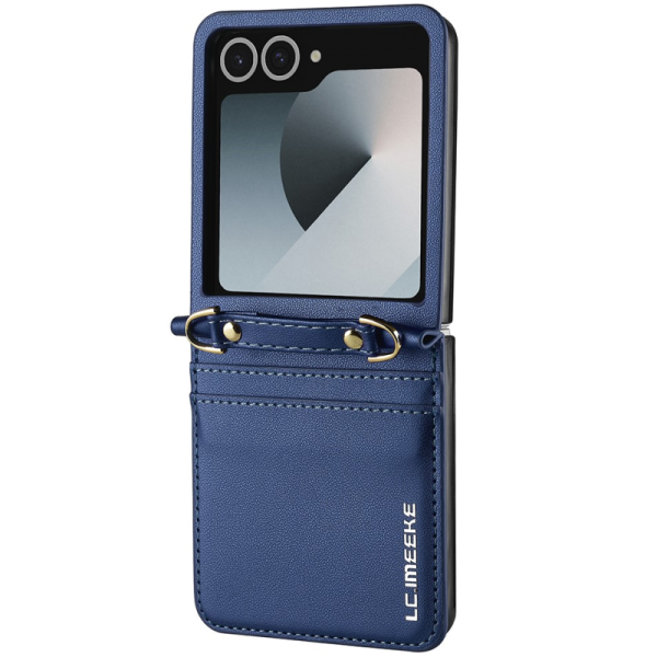„LC.IMEEKE“ Leather plastikust kaaned - sinine (Galaxy Flip7)