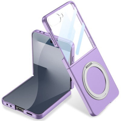 Samsung Galaxy Flip7 GKK tugijalg lilla plastümbris - tagakülg | Priedai.lt