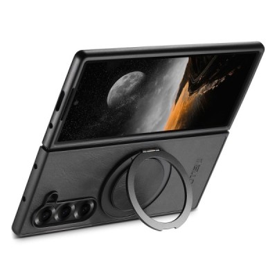 Samsung Galaxy Fold7 „SUTENI“ tugijalg läbipaistev plastümbris - tagakülg | Priedai.lt