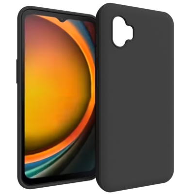 Samsung Galaxy XCover7 Pro kõva silikoon (TPU) tagakaane must - ümbris | Priedai.lt