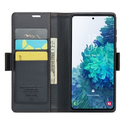 Samsung Galaxy S20 FE CaseMe Leather tahke nahk kaaned - must | Priedai.lt