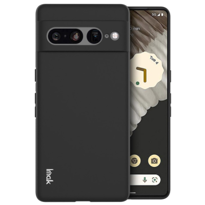 Google Pixel 7 Pro „Imak“ kõvast silikoonist TPU must ümbris - taga | Priedai.lt