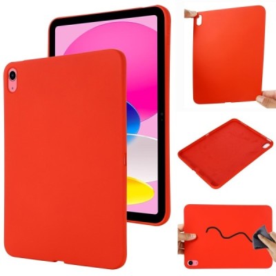Apple iPad 11 2025, iPad 10,9 2022 Shell kõva silikoonist TPU punane ümbris – taga | Priedai.lt