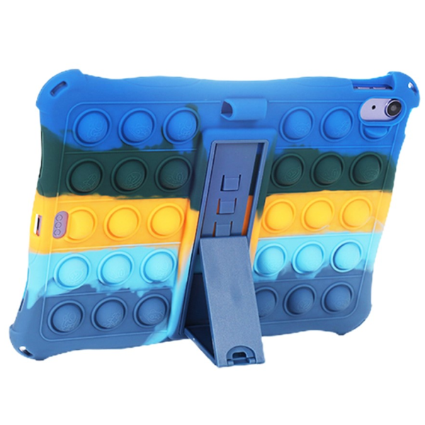 „Popit“ Bubble Kickstand pehme silikoon (TPU) kaaned - sinine (iPad 11 2025 / iPad 10.9 2022)