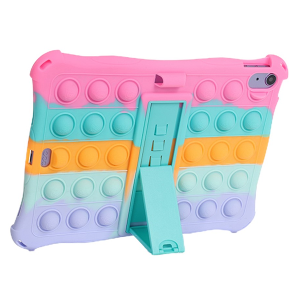 „Popit“ Bubble Kickstand pehme silikoon (TPU) kaaned - roosa (iPad 11 2025 / iPad 10.9 2022)