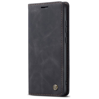 Samsung Galaxy S25 Edge CaseMe Retro tahke nahk kaaned - must | Priedai.lt