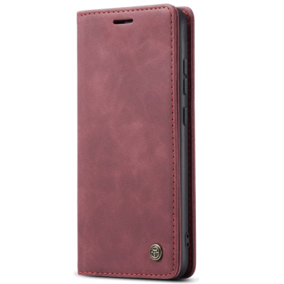 Samsung Galaxy S25 Edge CaseMe Retro tahke nahk kaaned - burgundia | Priedai.lt