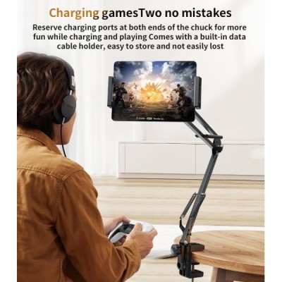 "YESIDO" Desktop Stand universaalne lauaarvuti (telefoni) hoidik - must | Priedai.LT