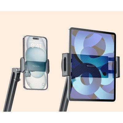 "YESIDO" Desktop Stand universaalne lauaarvuti (telefoni) hoidik - must | Priedai.LT