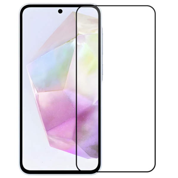 "Rurihai" Tempered Glass täielik katvus kaitsev ekraaniklaas 2.5D - must (Galaxy A56)