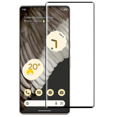 Google Pixel 7 Pro „Premium“ 9H Tempered Glass sustiprintos apsaugos juodas pilnai dengiantis apsauginis ekrano stiklas 0,2 mm |