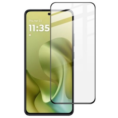 Motorola Moto G86 / G86 Power "IMAK" karastatud klaasiga tugevdatud kaitse must täiskattega kaitseklaas | Priedai.lt
