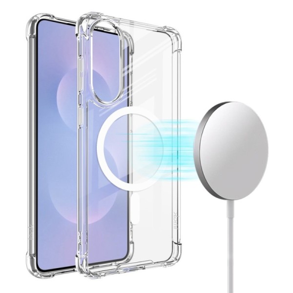 "IMAK" Candy MagSafe kõva silikoon (TPU) ümbris – läbipaistev (Galaxy S25 Edge)