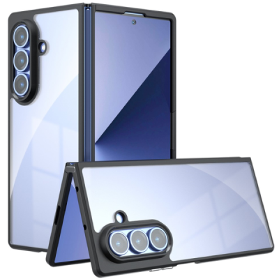Samsung Galaxy Fold7 "Mofan" läbipaistev kõva silikoon (TPU) ümbris – must | Priedai.lt
