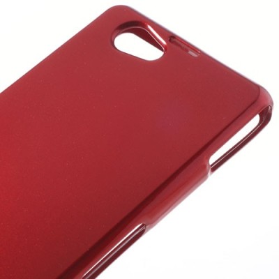 Sony Xperia Z1 Compact raudonas Mercury kieto silikono (TPU) dėklas / Priedai.lt