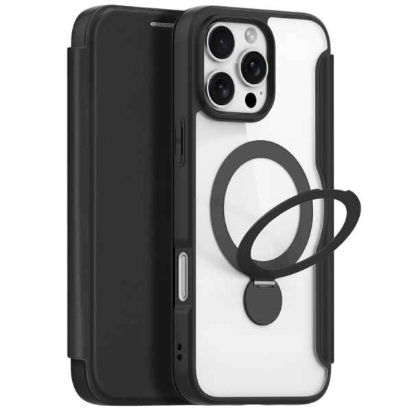 "Dux Ducis" Skin X Pro tahke kaaned - must (iPhone 16 Pro Max)