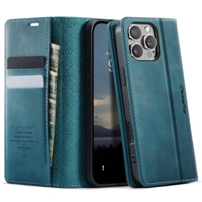 Apple iPhone 16 Pro Max CaseMe Retro Skin tahke nahk kaaned - roheline | Priedai.lt
