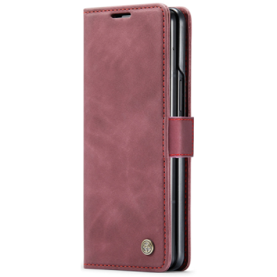 Samsung Galaxy Fold7 CaseMe Retro tahke nahk kaaned - burgundia | Priedai.lt