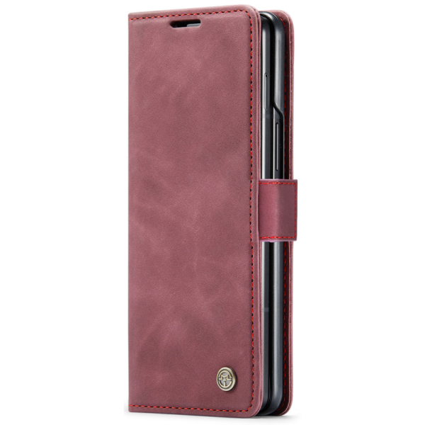 "CaseMe" Retro tahke kaaned - burgundia (Galaxy Fold7)