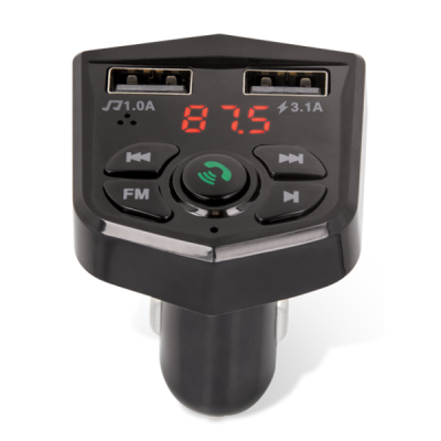 Maxlife auto FM-modulaator/laadija - must | Priedai.LT