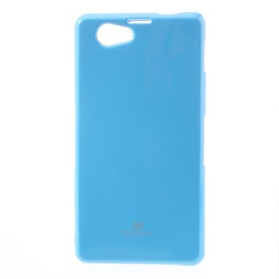 Sony Xperia Z1 Compact šviesiai mėlynas Mercury kieto silikono (TPU) dėklas / Priedai.lt