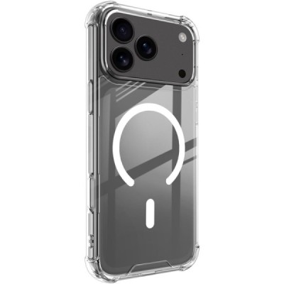 Apple iPhone 17 Pro "IMAK" Candy MagSafe kõva silikoon (TPU) ümbris – Läbipaistev| Priedai.lt
