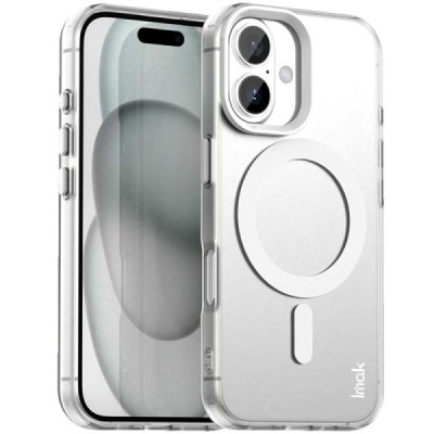 Apple iPhone 17 "IMAK" Candy MagSafe matt kõva silikoon (TPU) ümbris – valge | Priedai.lt