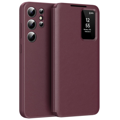 Samsung Galaxy S25 Ultra "Qing" Smart View tahke kaaned - burgundia | Priedai.lt