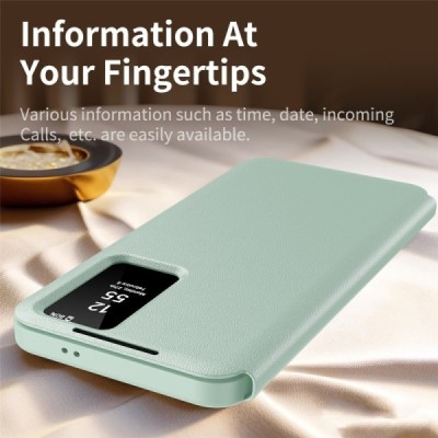 Samsung Galaxy S25 Ultra "Qing" Smart View tahke kaaned - roheline | Priedai.lt