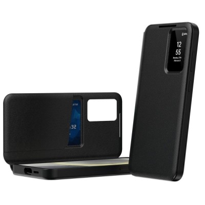 Samsung Galaxy S25 Edge "Qing" Smart View tahke kaaned - must | Priedai.lt