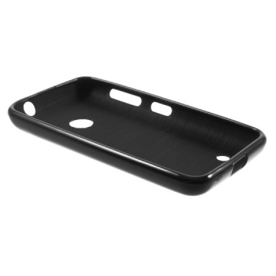 Nokia Lumia 530 (530 DS) juodas kieto silikono (TPU) dėklas - nugarėlė / Priedai.lt