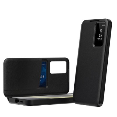 Samsung Galaxy S24 Ultra "Qing" Smart View tahke kaaned - must | Priedai.lt