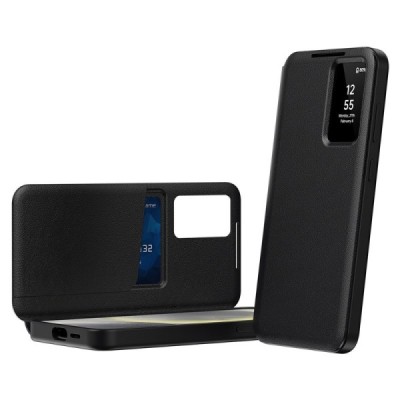 Samsung Galaxy S23 "Qing" Smart View tahke kaaned - must | Priedai.lt