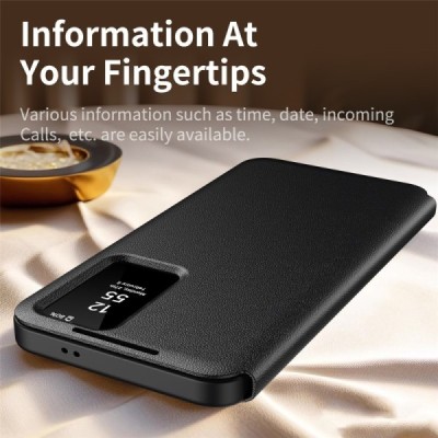 Samsung Galaxy S23 "Qing" Smart View tahke kaaned - must | Priedai.lt