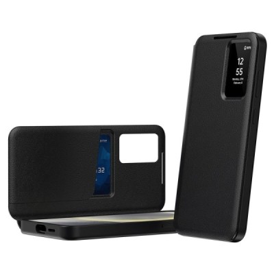 Samsung Galaxy S23 Ultra "Qing" Smart View tahke kaaned - must | Priedai.lt
