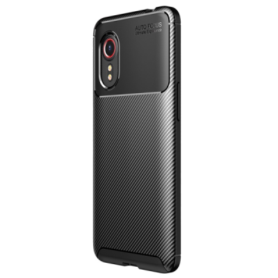 Samsung Galaxy Xcover 5 „Fiber“ kieto silikono TPU juodas dėklas - nugarėlė | Priedai.lt