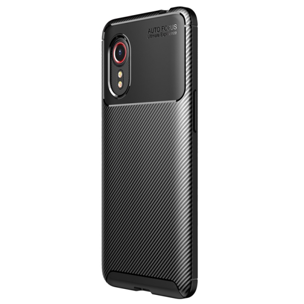 „Fiber“ Kõva silikoon (TPU) kaaned - must (Galaxy Xcover 5)