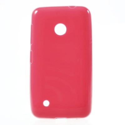 Nokia Lumia 530 (530 DS) raudonas kieto silikono (TPU) dėklas - nugarėlė / Priedai.lt