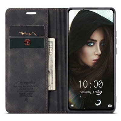 Xiaomi Redmi Note 10 Pro CaseMe Retro tahke nahk kaaned - must | Priedai.lt
