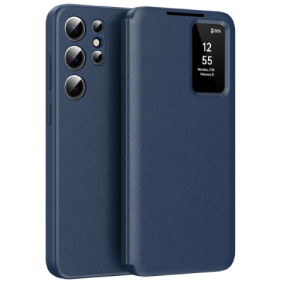Samsung Galaxy S22 Ultra "Qing" Smart View tahke kaaned - tumesinine | Priedai.lt
