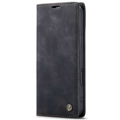 Apple iPhone 17 Pro Max CaseMe Retro tahke nahk kaaned - must | Priedai.lt