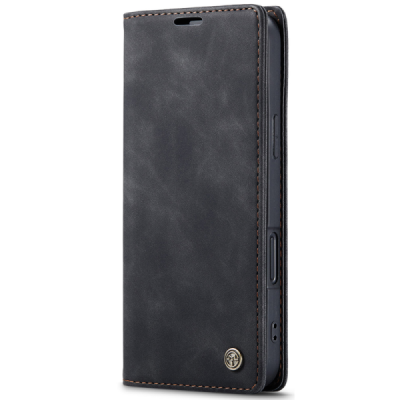 Apple iPhone 17 Pro CaseMe Retro tahke nahk kaaned - must | Priedai.lt