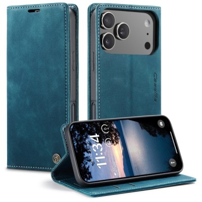 Apple iPhone 17 Pro CaseMe Retro tahke nahk kaaned - roheline | Priedai.lt