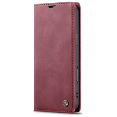 Apple iPhone 17 Pro CaseMe Retro tahke nahk kaaned - burgundia | Priedai.lt