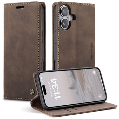 Apple iPhone 17 CaseMe Retro tahke nahk kaaned - pruun | Priedai.lt
