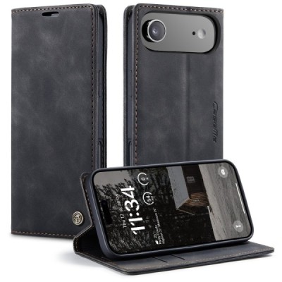 Apple iPhone Air CaseMe Retro tahke nahk kaaned - must | Priedai.lt