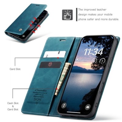 Apple iPhone Air CaseMe Retro tahke nahk kaaned - roheline | Priedai.lt